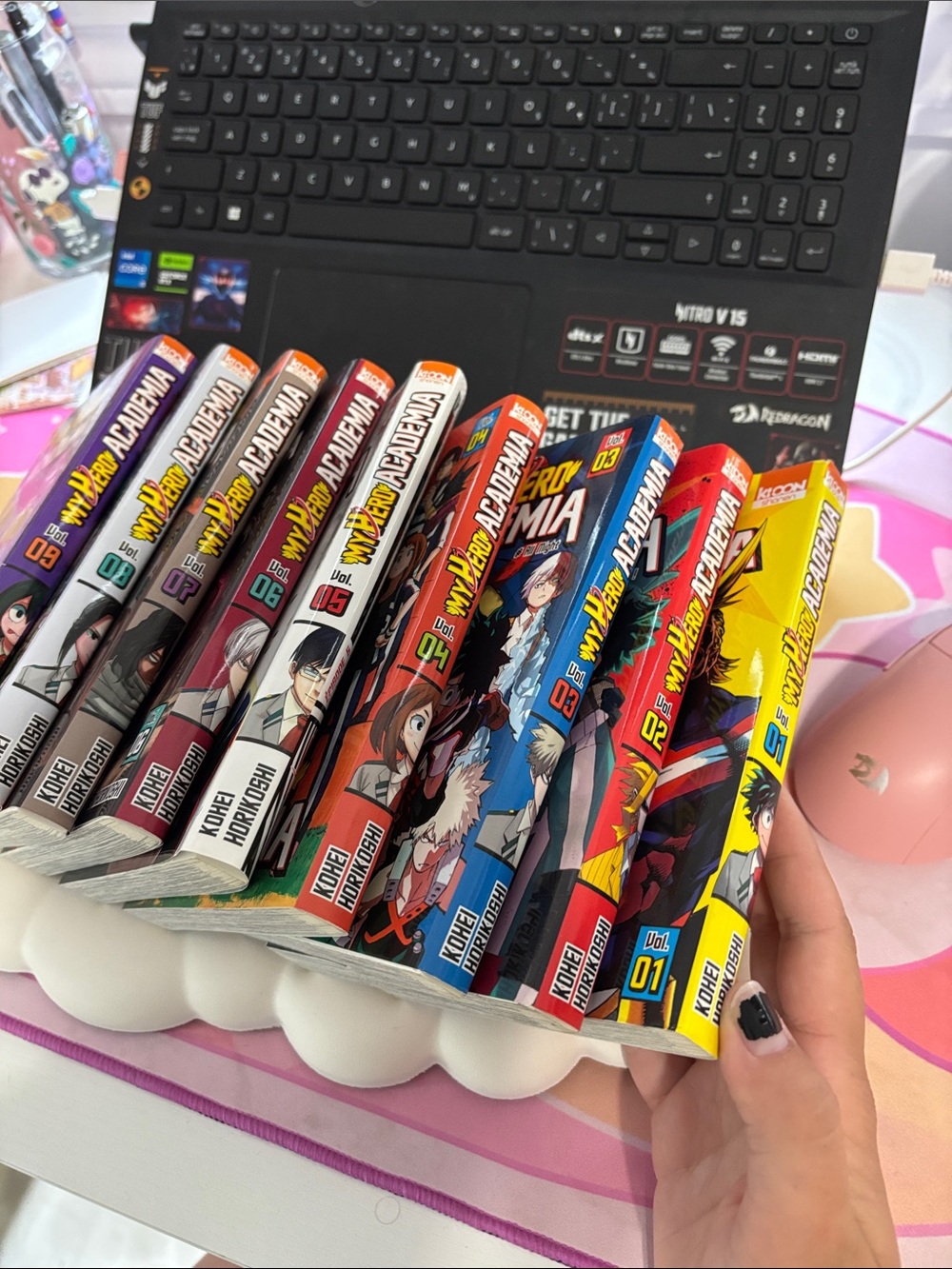 My Hero Academia Manga Volumes 1-9 - Colorful Spine Set (francais)
